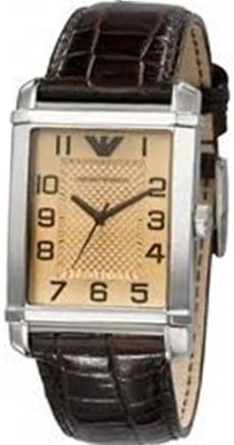 Emporio Armani AR0489 Classic Taupe Textured Dial
