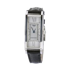 Emporio Armani AR0785 Stainless Steel Case Black Leather Strap Silver Dial