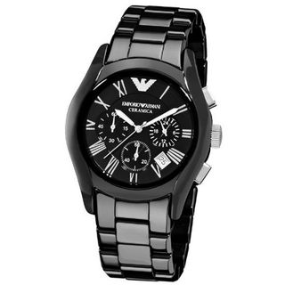 Emporio Armani AR1400 Ceramic Black Chronograph Dial