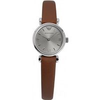 Emporio Armani AR1760 Ladies Silver and Brown Gianni T-Bar