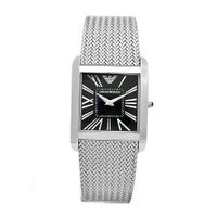 Emporio Armani AR2013 Classic Mesh Stainless Steel Black Dial