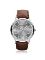 Emporio Armani AR2463 Brown/Silver Leather