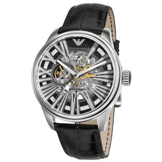 Emporio Armani AR4629 Meccanico Black Skeleton Dial