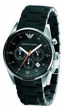 Emporio Armani Black Band Black Dial - Quartz, AR5858