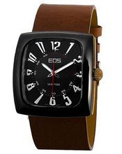 EOS New York 100LBRN Accomplish Brown Leather Strap