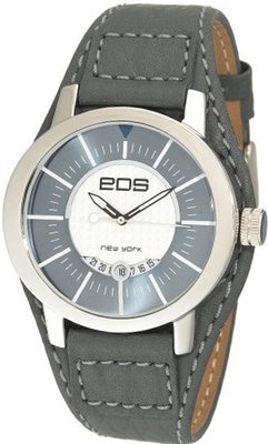 EOS New York 112S Bullseyes Grey Leather Strap
