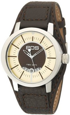 EOS New York 112SBRN Bullseyes Brown Leather Strap