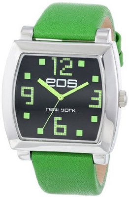 EOS New York 131LGRN Syntax Green Leather Strap