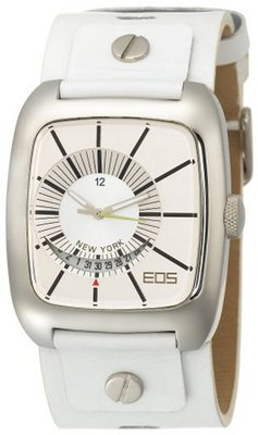 EOS New York 228SWHT Zephyrized White Leather Strap