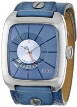 EOS New York 28SBLU Zephyr Blue Leather Strap