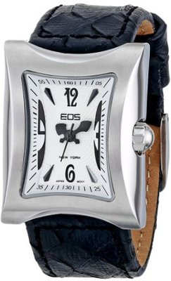 EOS New York 45SBLK Mirage Black Leather Strap