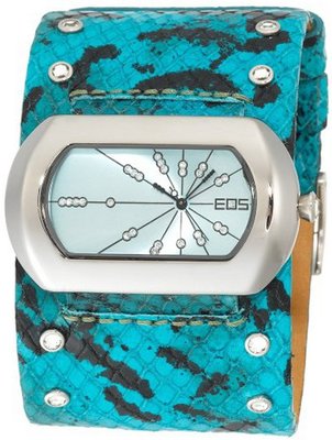 EOS New York 76LBLU Snake Leather Strap