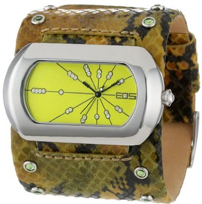 EOS New York 76LGRN Snake Leather Strap