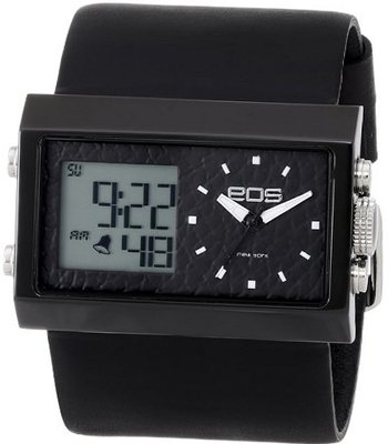 EOS New York Unisex 202SBLK Contrast Analog-Digital