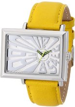 EOS New York Unisex 214SYEL Mad Hatter 2.5 Off Center Dial in Yellow