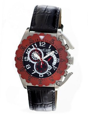 Paddle with Silver Case and Red Bezel