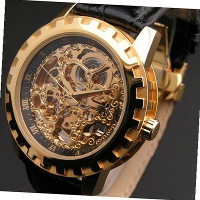Eric Edelhausen "Dorado" Gold Plated Automatic Skeleton