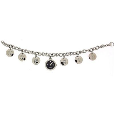 Esprit Black Dial Gyps-e Ladies Chain Link With Handbag Mirror ES102742001