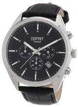 Esprit es106261001 44mm Stainless Steel Case Black Leather Mineral