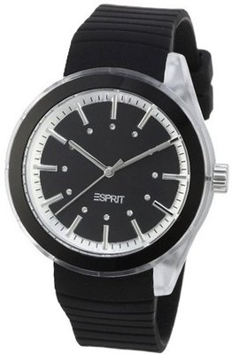 Esprit es900642002 42mm Black Resin Mineral