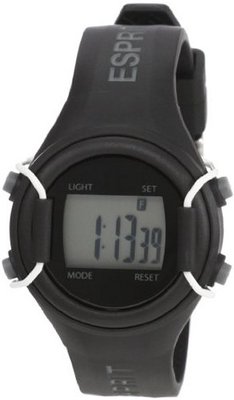 Esprit Kids' ES900624002 Sports Star Black Digital Rubber