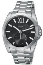 Esprit Quartz Meridiana Silver Black ES103592006 with Metal Strap