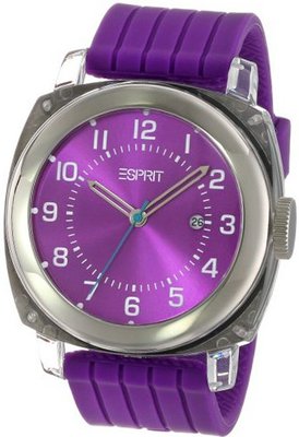ESPRIT Unisex ES900631004 Purple Cube Classic Fashion Analog Wrist