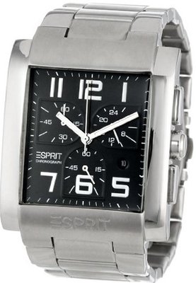 uEsprit ESPRIT ES000EL1002 Admiral Black Metal Chrono Classic Fashion Analog Wrist 