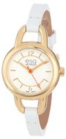 ESQ Movado 07101450 "Status" Gold-Plated and Stainless Steel White Dial Dress