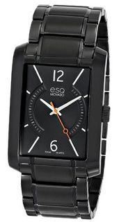 ESQ Movado 07301411 esq SYNTHESIS tm Rectangular Black Ion-Plated