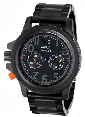 ESQ Movado 07301422 esq Fusion Black Ion-Plated