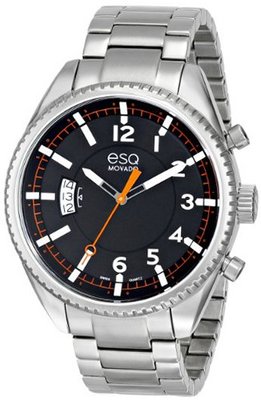 ESQ Movado 07301425 esq CATALYST tm Three-Hand Black Dial