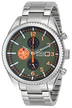 ESQ Movado 07301447 Catalyst Ionic Black-Plated Steel and Bracelet Green Chrono Dial