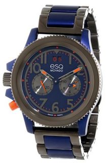 ESQ Movado 07301451 Fusion Ionic Plated Grey Steel and Bracelet Blue Multi-function Dial