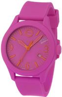 ESQ Movado Unisex 07301441 "ESQ ONE" Stainless Steel and Silicone Pink with Orange Accents
