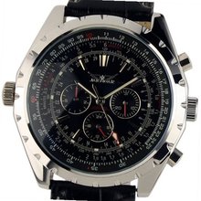 Brand ESS Luxury Gents  Black Aviator Automatic Mechanical WM143?