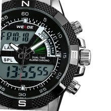 ESS Black Analog Digital Dual Dial Luxury Stainless Steel Sport WM332