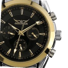 ESS Black Dial Golden Case Elegant Automatic Mechanical WM198