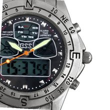 ESS Black Dial Stainless Steel Analog Digital Dual WM005-ESS