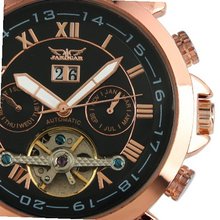 ESS  Black Tourbillon Rose Golden Aviator Automatic Mechanical WM183