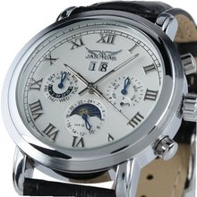ESS Gent White Date Aviator 6 Hands Automatic Mechanical WM186