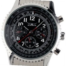 ESS  Gents Black Dial Self-Wind Up Mechanical Aviator Wrist WM144