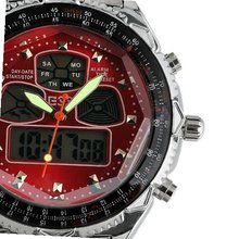 ESS New Red Stainless Steel Analog Digital Dual WM004-ESS