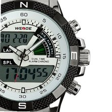 ESS White Analog Digital Dual Dial Luxury Stainless Steel Sport WM333