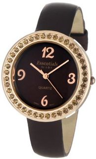 Essential by A.B.S 40084 Austrian Crystals Leather Strap