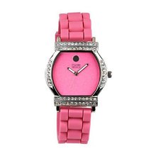 Eton Crystal Barrel Pink Dial Pink Strap Ladies Fashion 2999J