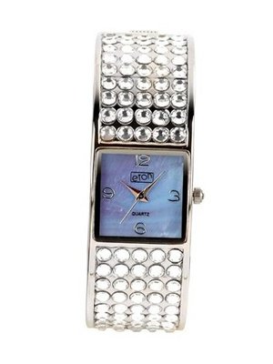 Eton Ladies 2719-LC with Purple Dial and Silver Strap