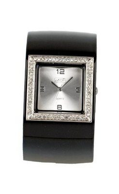Eton Ladies 2791-B with Silver Dial and Black Strap