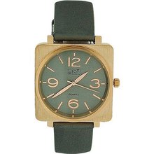 Eton Ladies Grey Dial Rose Gold Tone Bezel & Grey Satin Finish Strap 3098J