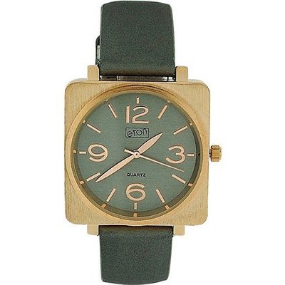 Eton Ladies Grey Dial Rose Gold Tone Bezel & Grey Satin Finish Strap 3098J